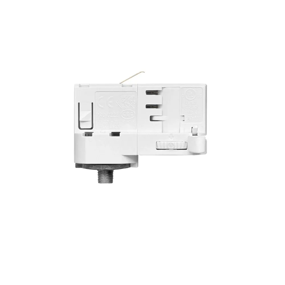 Adaptateur Powergear blanc pour rail triphasé - pour extension ou articulation