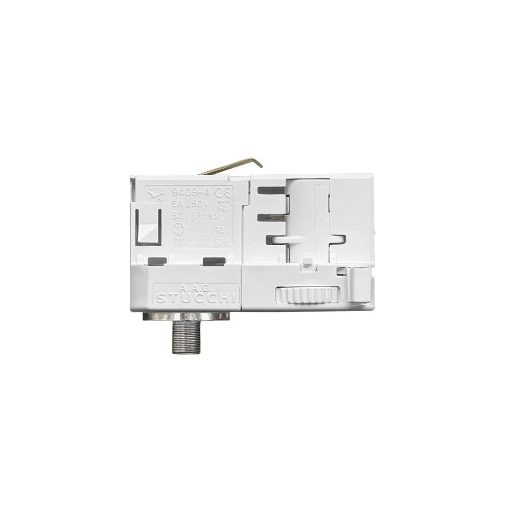 Adaptateur Stucchi Blanc pour rail triphasé - pour extension ou articulation