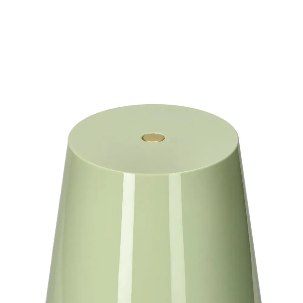 Lampe de table LED Addison Ross - Coquille festonnée - Sauge - 28 cm