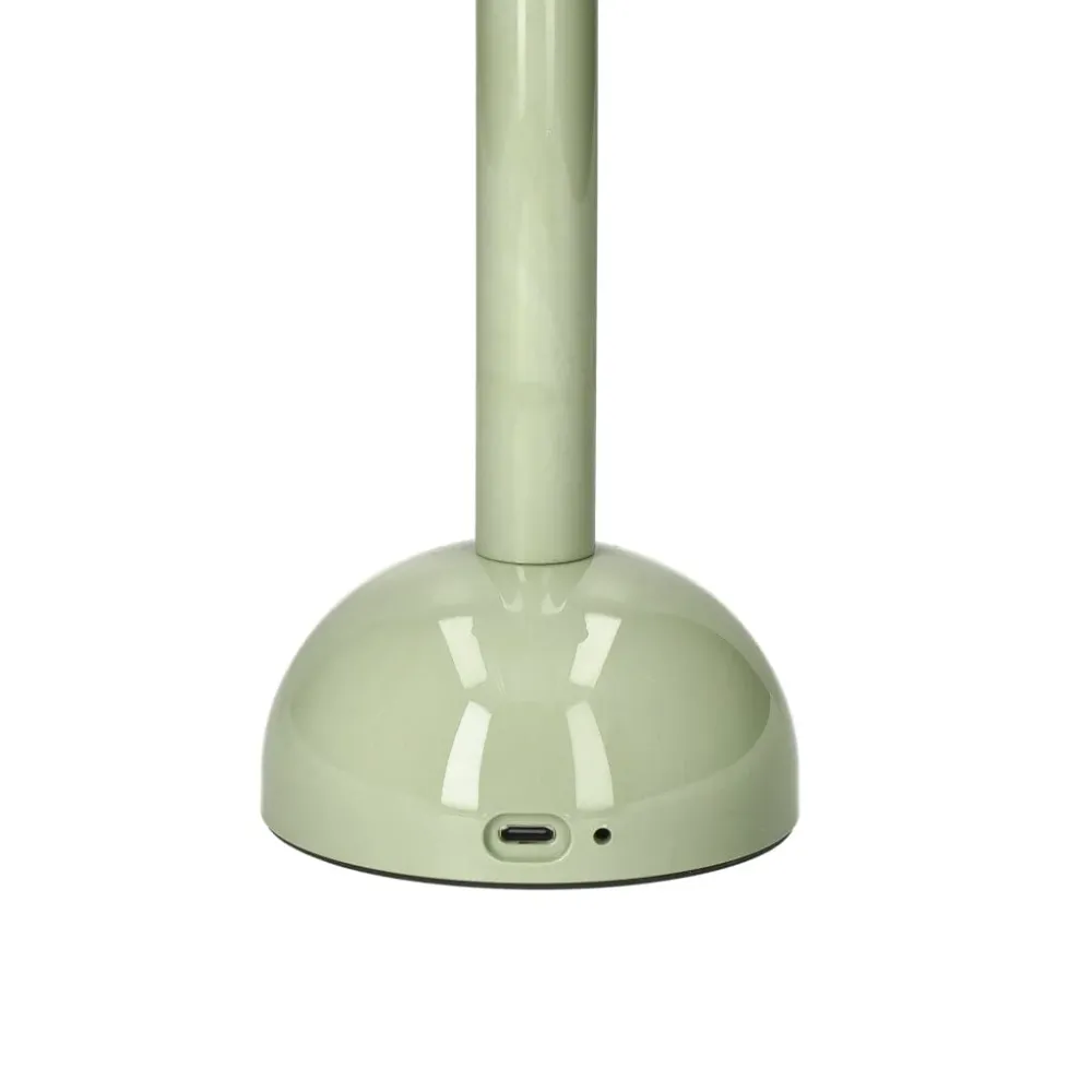 Lampe de table LED Addison Ross - Coquille festonnée - Sauge - 28 cm