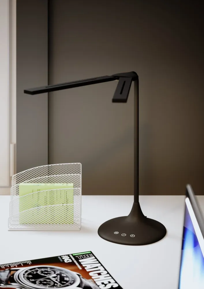 Lampe de Bureau Sans Fil - Noire ALBA