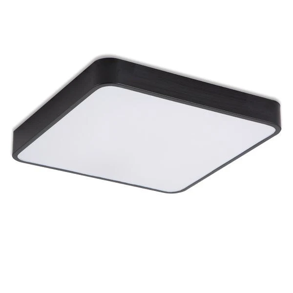 Plafonnier encastré Altavola Design Quadrat 1L, LED noir, largeur 60 cm