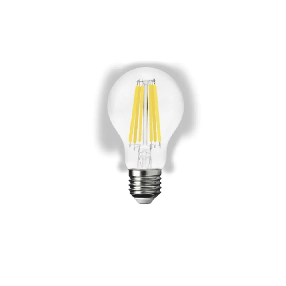Ampoule goutte à filament LED E27 16W verre transparent 2100 lumen 3000K