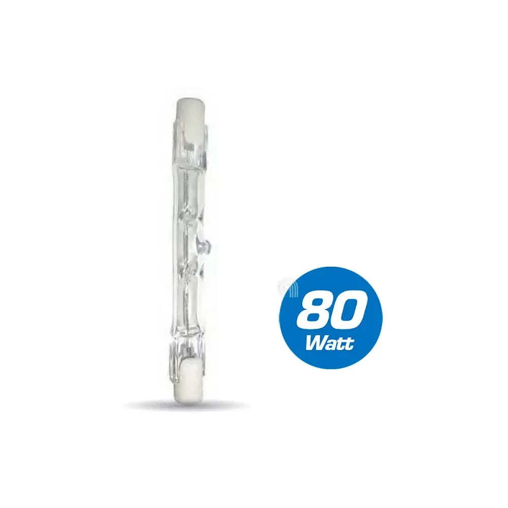 Ampoule halogène 80W R7S linéaire 78 mm universelle