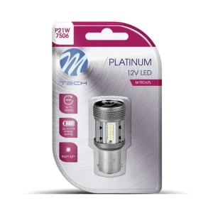 AMPOULE LED X 1 - 1156 P21W, 12-24V, 12X3030SMD, CANBUS, BLANC (LB851W-01B PLATINUM)
