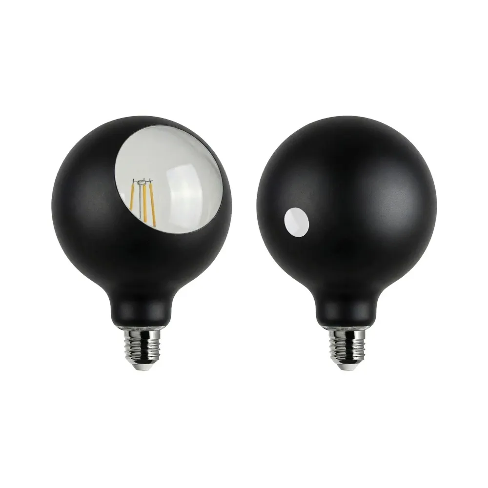 Ampoule LED Camo G125 4,8W 806Lm E27 2700K Dimmerable - Noir