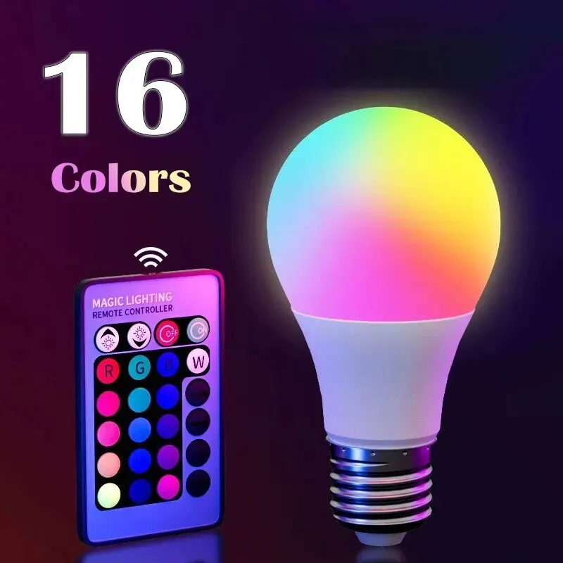 Ampoule LED 16 Couleurs avec Télécommande