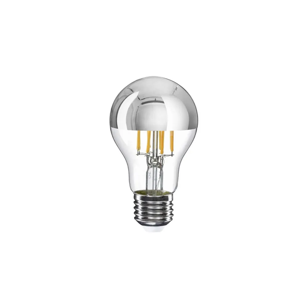 Ampoule LED Demi-Sphère Argent Goutte A60 7W 650Lm E27 2700K Dimmable - A02