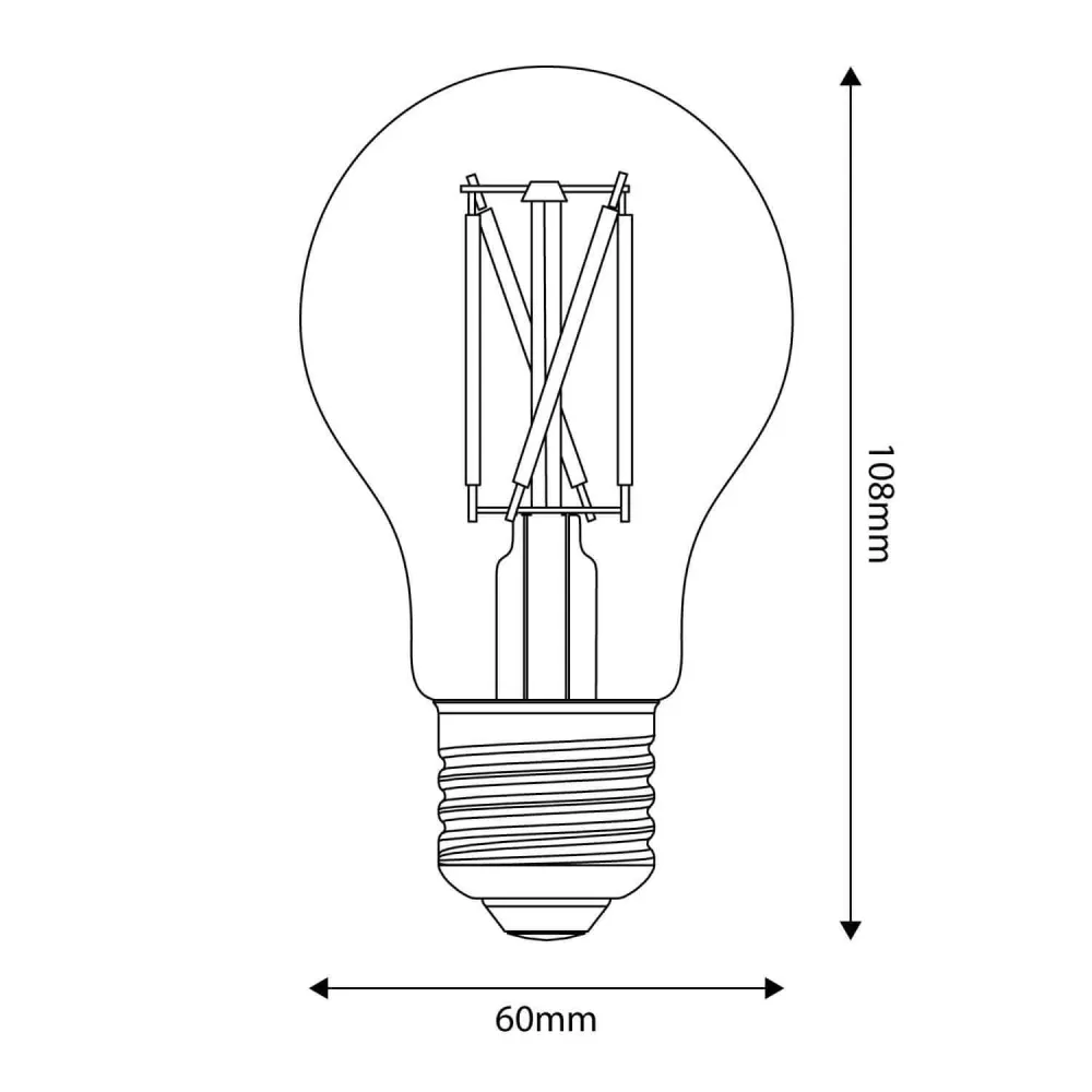 Ampoule LED Effet Porcelaine CRI 95 A60 11W 1055Lm E27 2700K Dimmable - P07