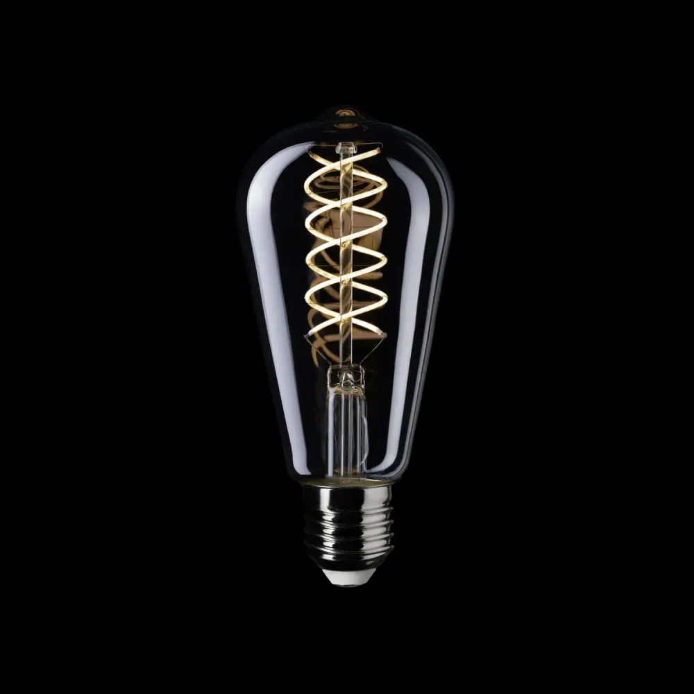Ampoule LED Filament Blanc Edison ST64 5,9W 500Lm E27 2700K Dimmable - W02