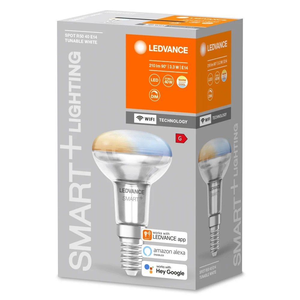 Ampoule LED Ledvance "SMART" E14 3,3W 210Lm 2700…6500K 45º Dimmable