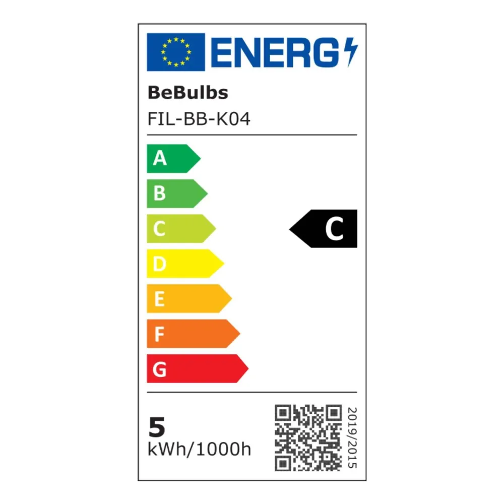 Ampoule LED Lucia G125 4,8W 806Lm E27 2700K Dimable - Noir