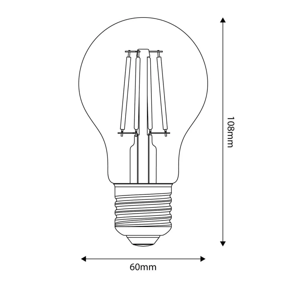 Ampoule LED Milky Goccia A60 11W 1521Lm E27 2700K Dimmerable - M09