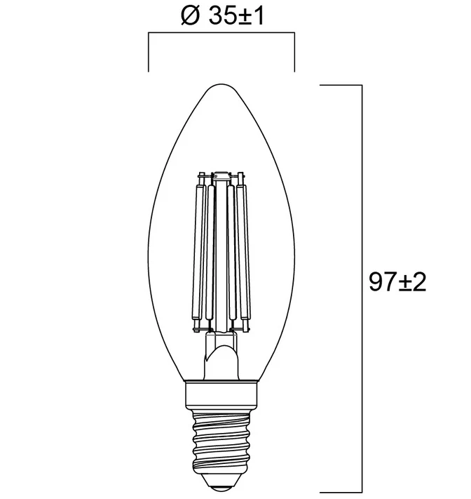 Ampoule LED rétro Toledo Sylvania E14 4,5 W 470 lm 2 700 K