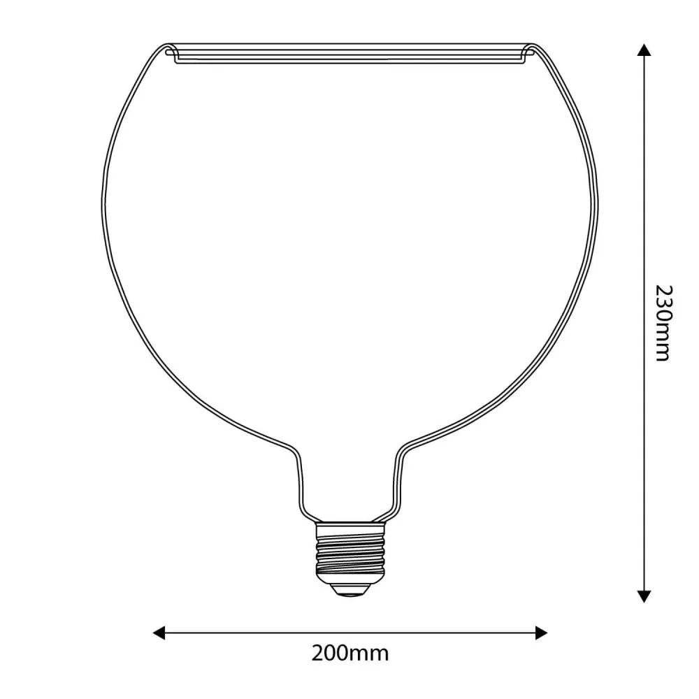Ampoule LED Smoky Ghost Line CRI 90 G200 6W 300Lm E27 1900K Dimmerable - G16