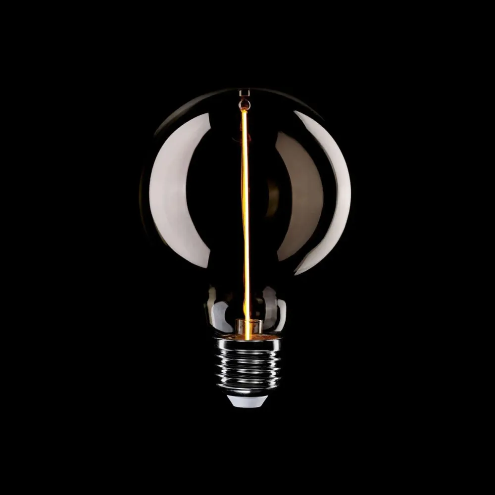 Ampoule LED Smoky Magnetic Deco Line Globe G95 2,2W 60Lm E27 1800K - F04
