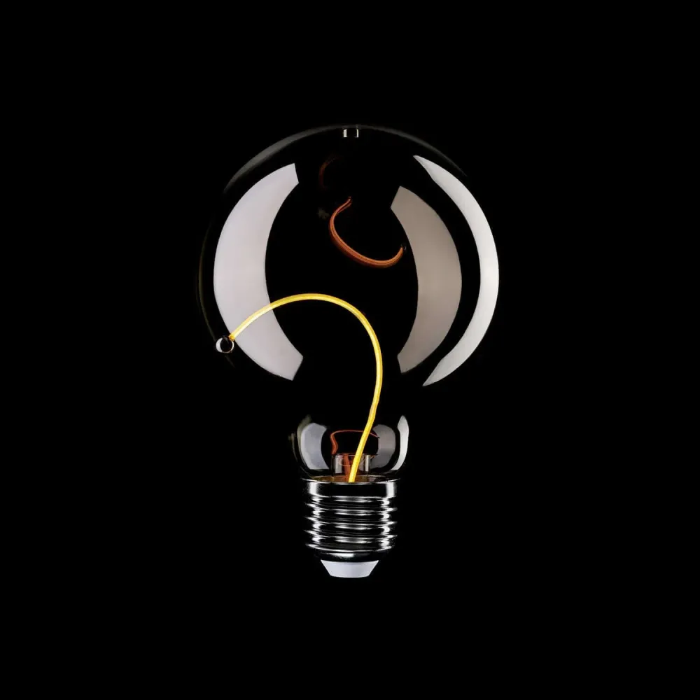 Ampoule LED Smoky Magnetic Deco Line Globe G95 2,2W 60Lm E27 1800K - F04
