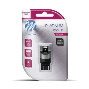 AMPOULE LED X 1 - T20 W21/5W, 12-24V, 6X3020SMD, CANBUS, ROUGE (LB845R-01B PLATINUM BLACK LIMITED)
