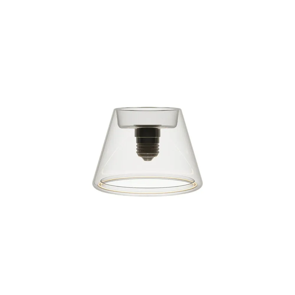 Ampoule LED Transparente Ghost Line CRI 90 Mini Cone 6W 500Lm E27 2200K Dimmable - G07