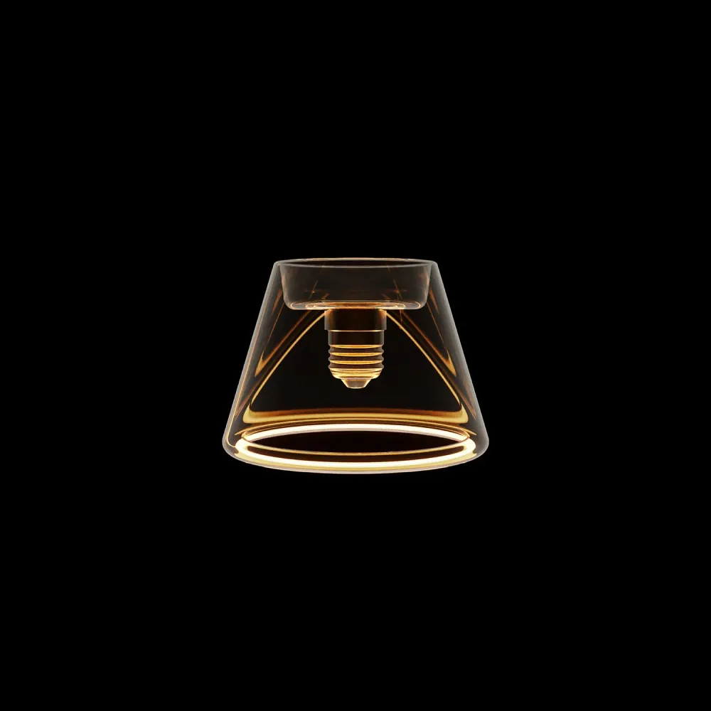 Ampoule LED Transparente Ghost Line CRI 90 Mini Cone 6W 500Lm E27 2200K Dimmable - G07
