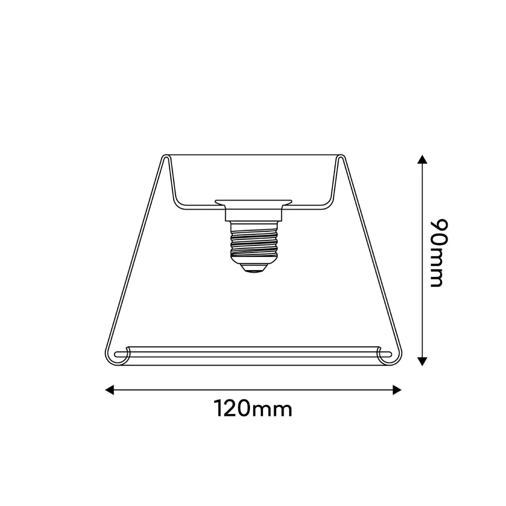 Ampoule LED Transparente Ghost Line CRI 90 Mini Cone 6W 500Lm E27 2200K Dimmable - G07