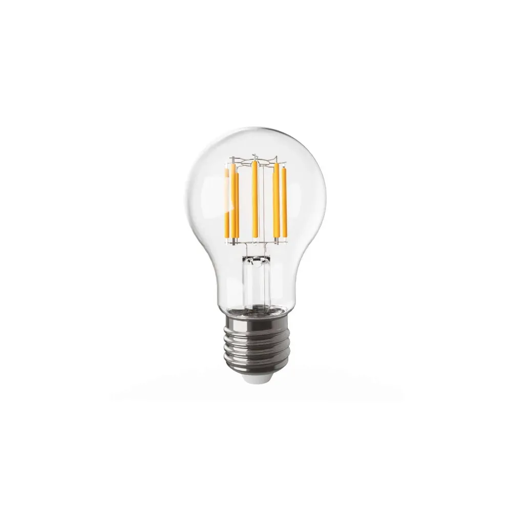 Ampoule LED transparente Ligne 5V filament vertical Goutte A60 1,7W 150Lm E27 2500K Dimmerable - B03