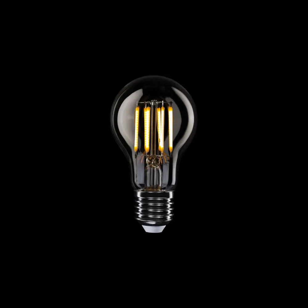Ampoule LED transparente Ligne 5V filament vertical Goutte A60 1,7W 150Lm E27 2500K Dimmerable - B03