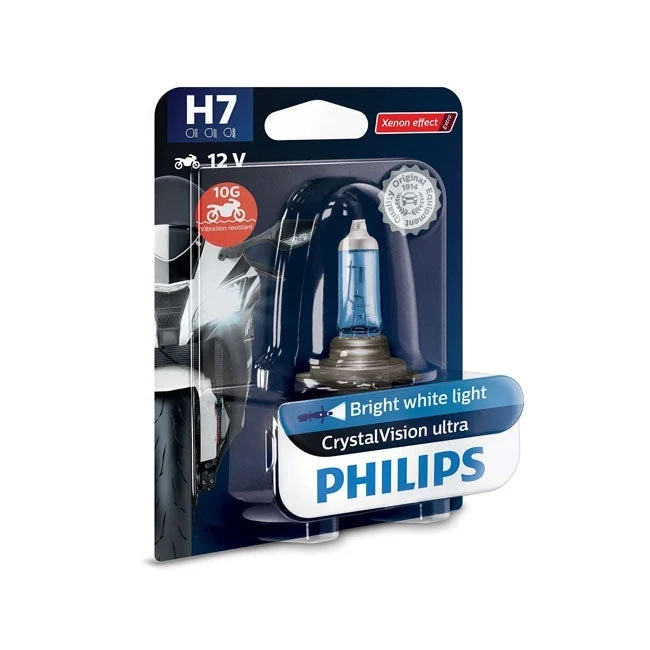 Ampoule de phare Philips CrystalVision Ultra Moto H7 55W