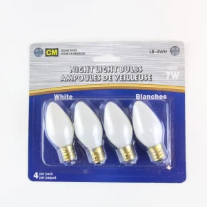 Ampoule pour veilleuse 7W / blanc (paquet de 4)