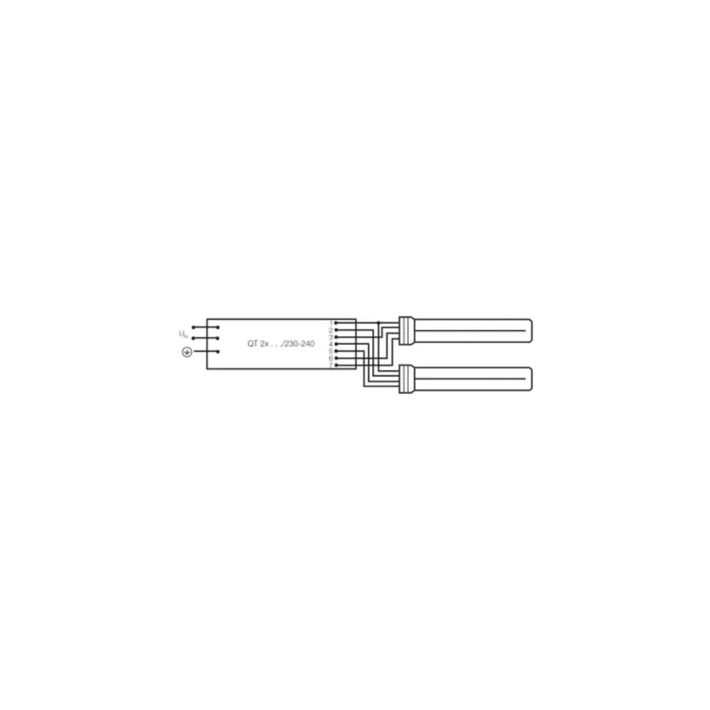 Ampoules fluorescentes Dulux L 2G11 18W 2700K à 4 broches