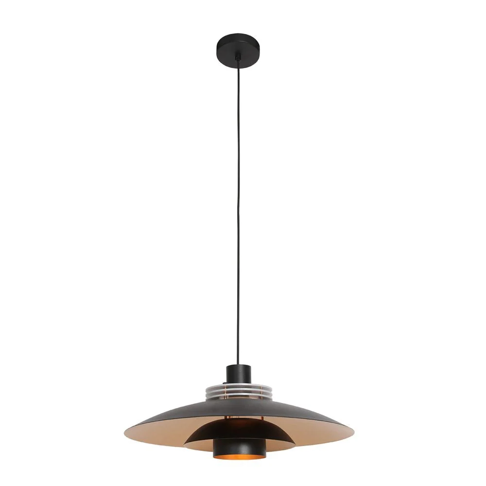 Suspension Anne Light & Home Wafer 1L, diamètre 47 cm, culot E27