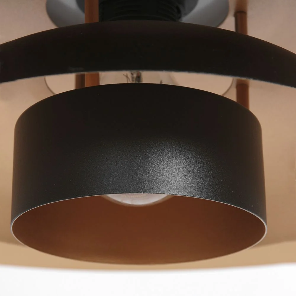 Suspension Anne Light & Home Wafer 1L, diamètre 47 cm, culot E27