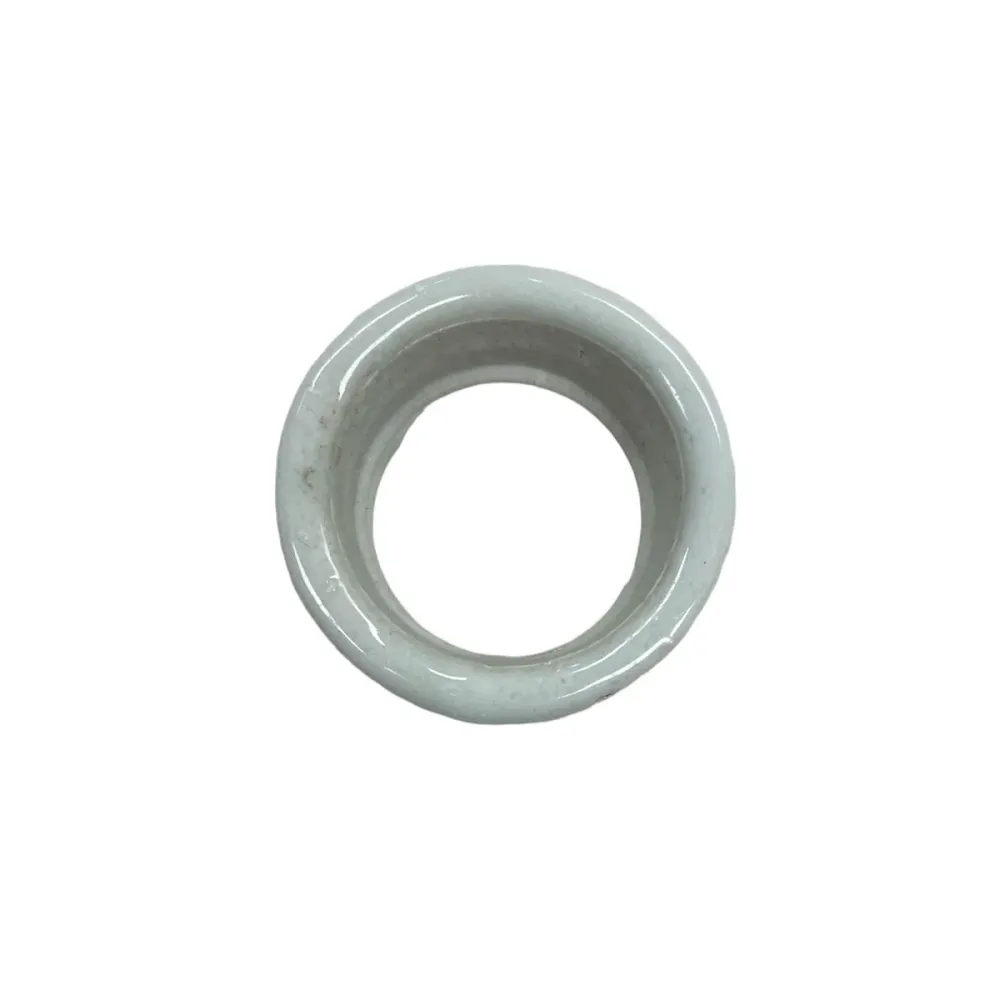 Anneau en porcelaine pour douille E27 vieillie