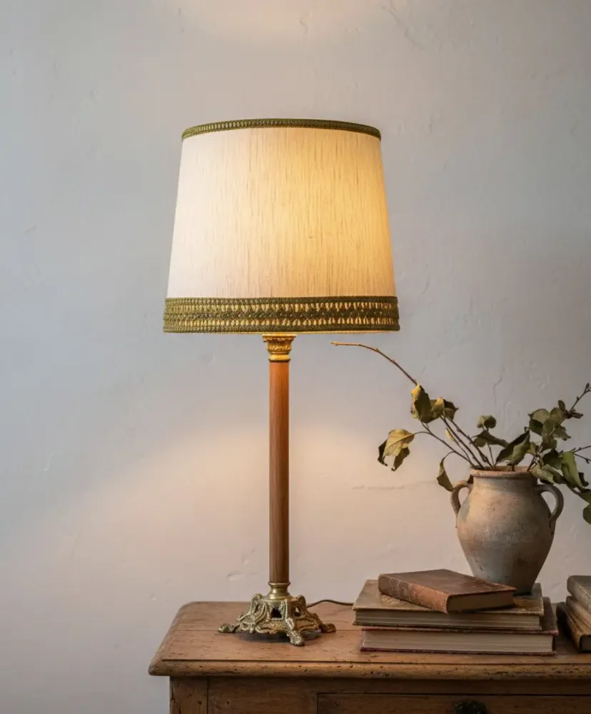 Parchemin antique table lamp Antique arte y decoracion