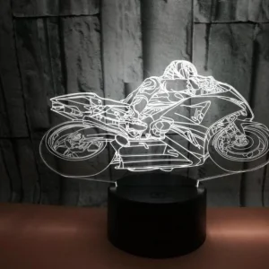 Lampe Moto<br> Pilote Pose le Genoux Antre du Motard