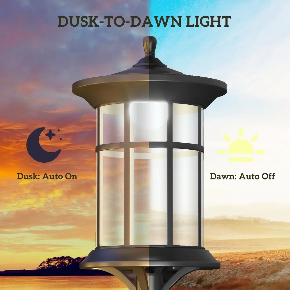 Lampe solaire d'extérieur Aosom