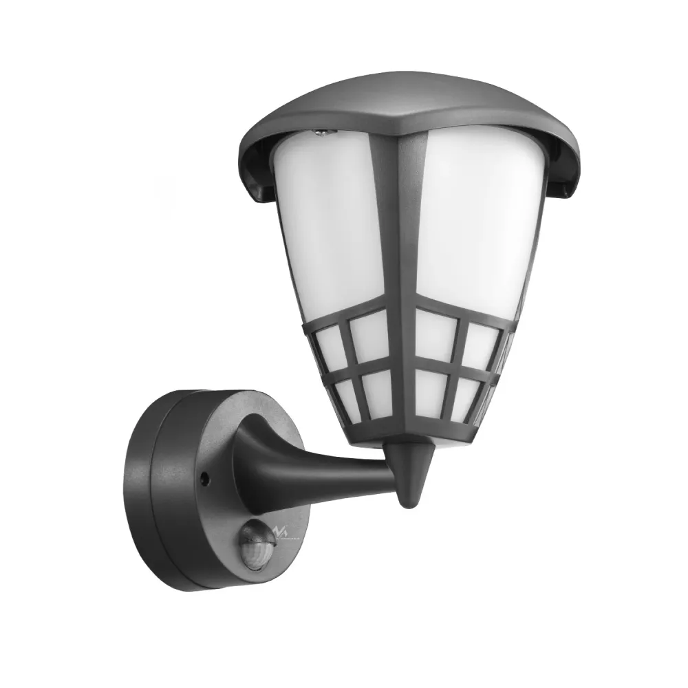 Applique 1xE27 avec détecteur Maclean, détecteur infrarouge, charge max. 60W, IP65, couleur gris, MCE518 GR + ampoule LED...