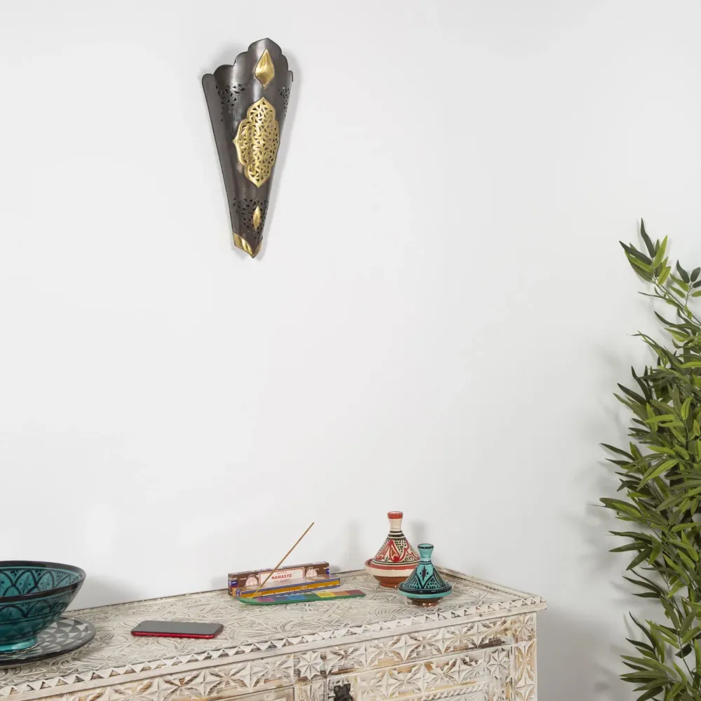 Applique arabe Hajara en cuivre et laiton