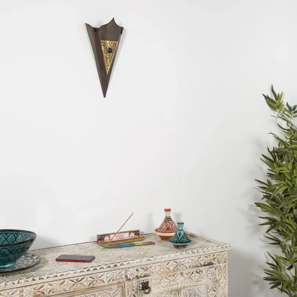 Applique arabe Yaribi en cuivre et laiton