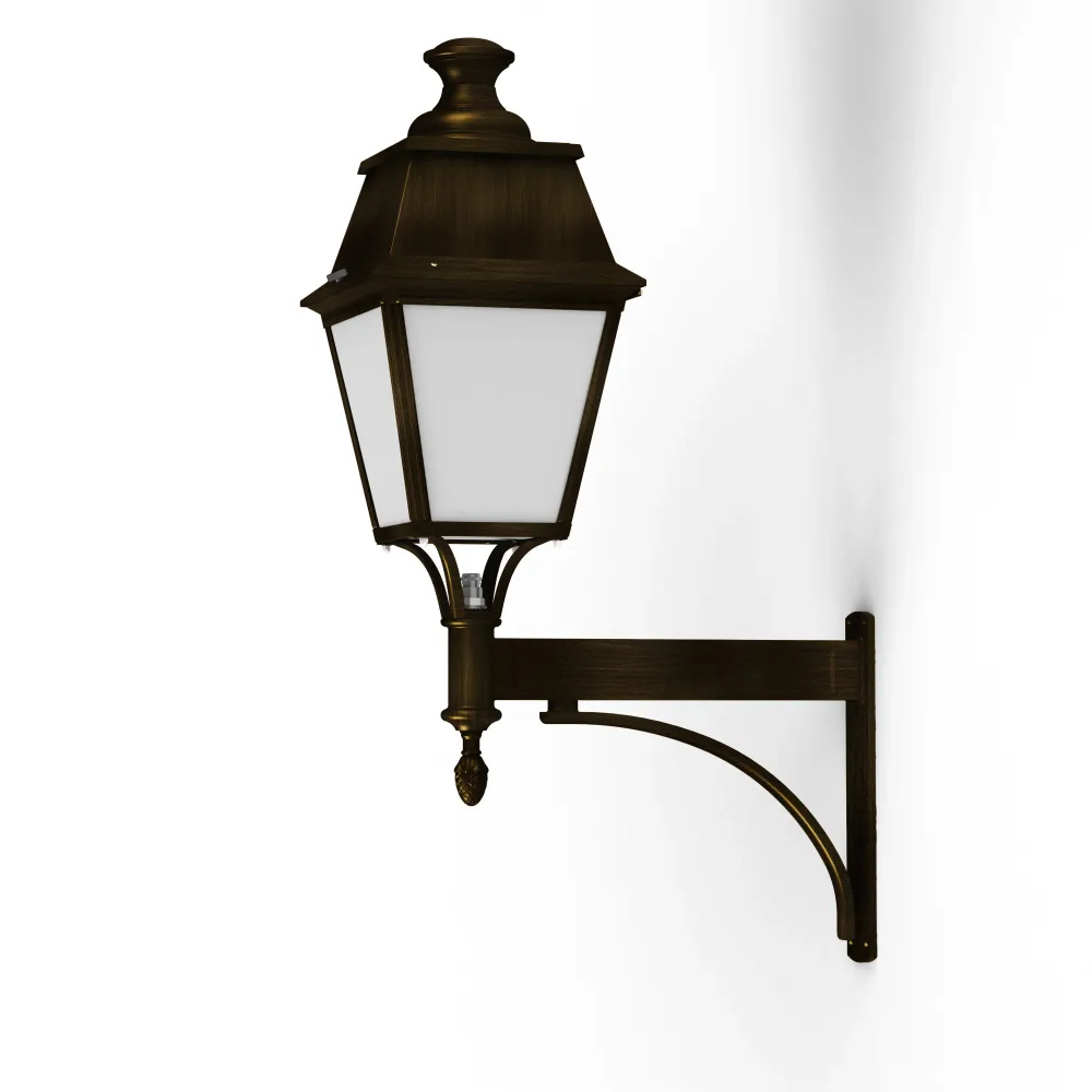 Applique Avenue 4 N°4 LED 35W 2700°K Patine dorée 009 Diffuseur opale 104358009