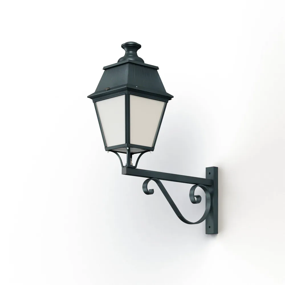 Applique Avenue 4 N°3 LED 35W 3000°K Patine vert de gris 008 Diffuseur opale 104256008