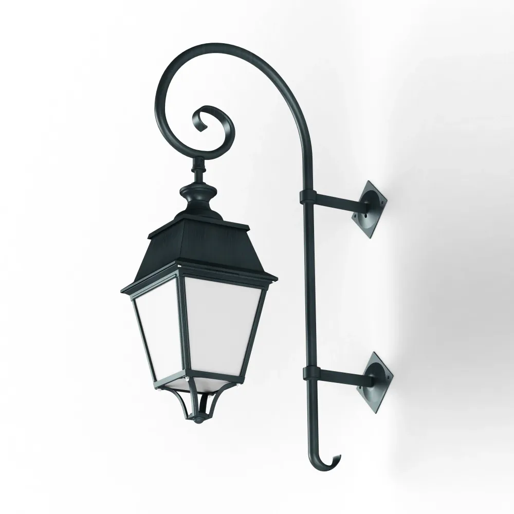 Applique Avenue 4 N°5 LED 35W 3000°K Patine vert de gris 008 Diffuseur opale 104260008