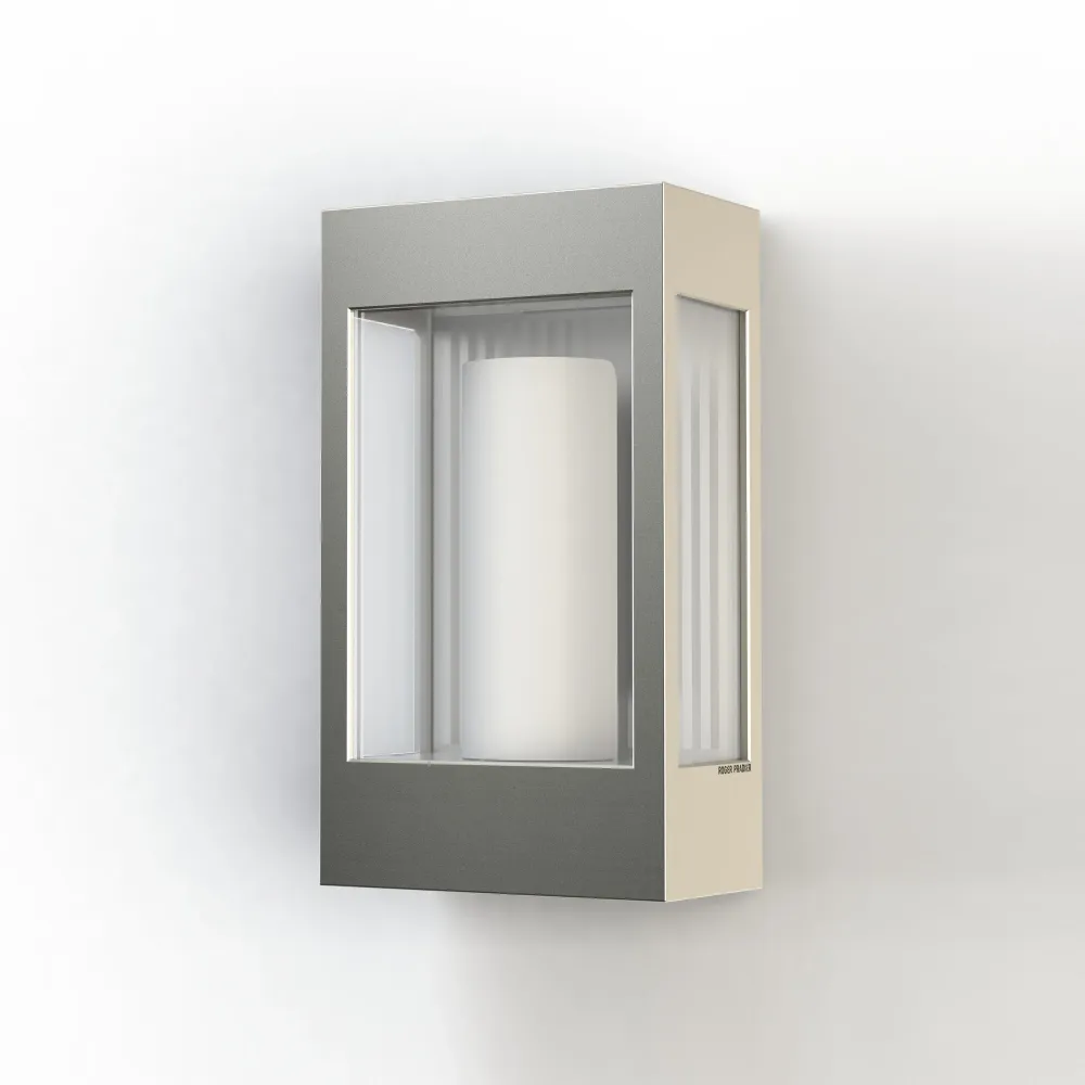 Applique Brick² N°1 clair Aluminium brut vernis mat 129 108001129