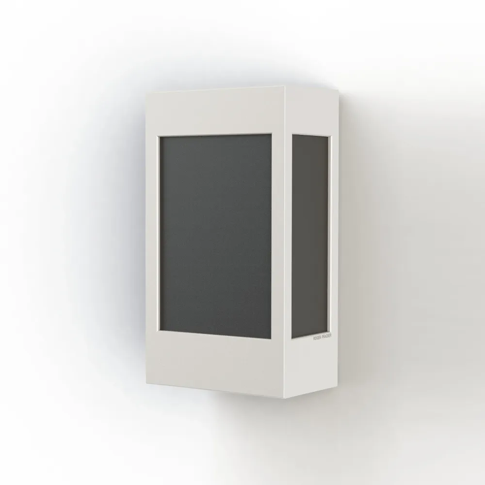 Applique Brick² N°1 PMMA noir Blanc pur 101 108004101