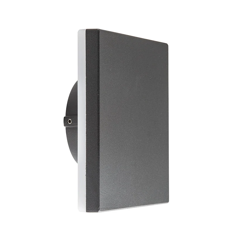 Applique extérieure BORA carrée gris anthracite Mantra 6536