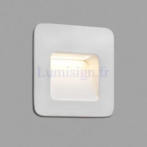 Applique extérieure encastrable LED 3W NASE-1 blanche