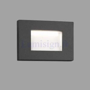 Applique extérieure encastrable LED 5W SPARK anthracite