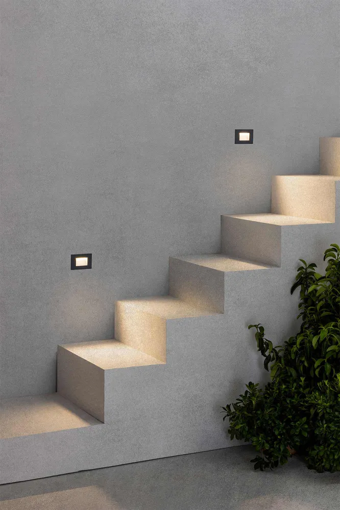 Applique extérieure encastrable LED 5W SPARK anthracite