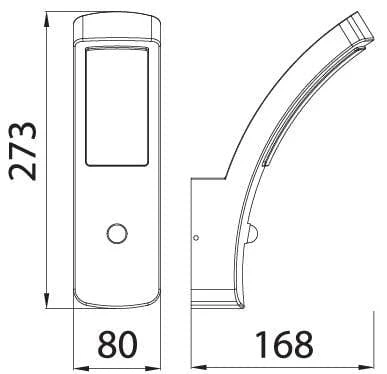 Applique extérieure LED 12W orientable avec détecteur Neutre 4000K