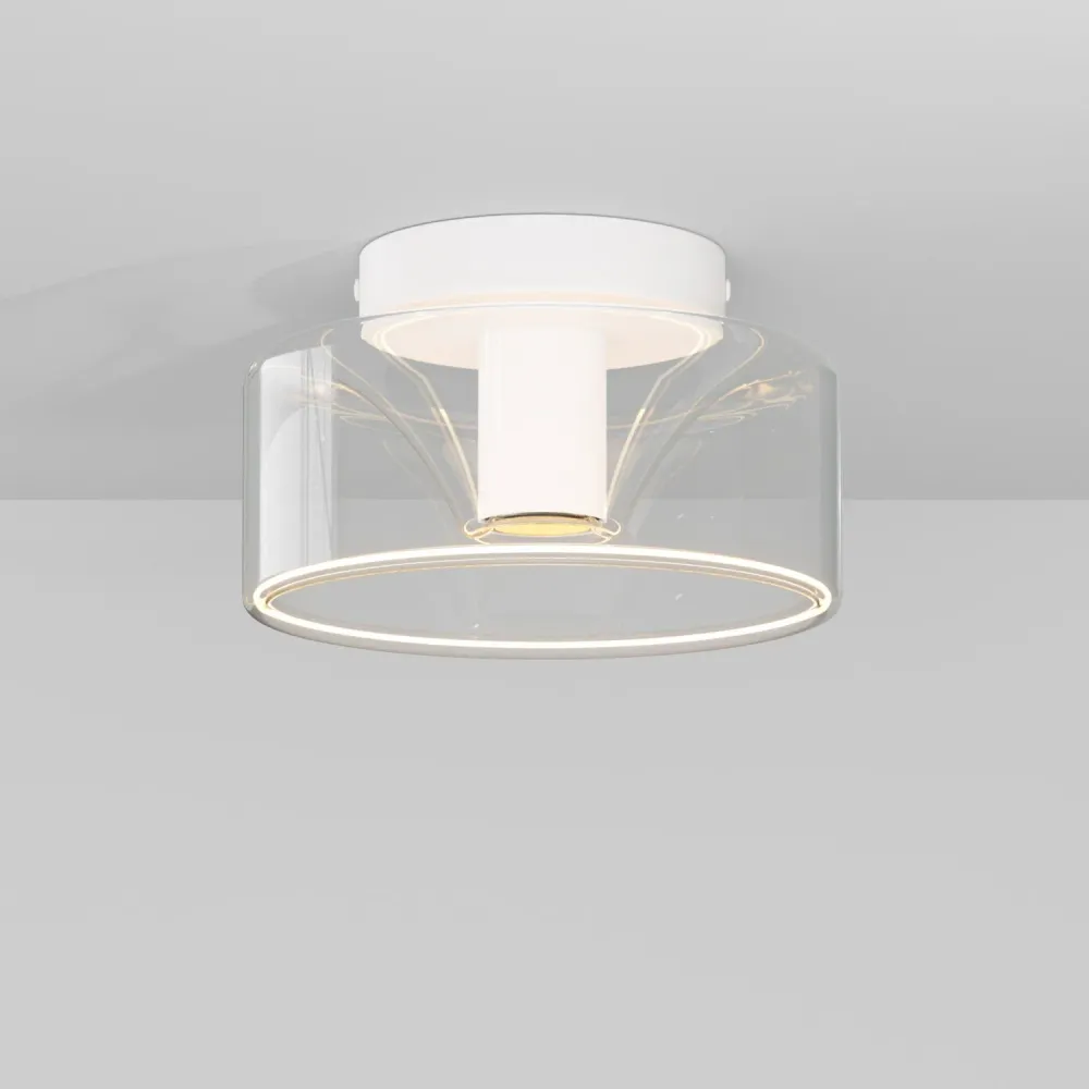 Applique Fermaluce blanc mat avec ampoule G02